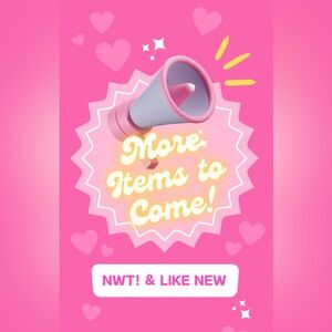 Items dropping all week! All offers will be considered! Happy shopping!